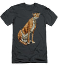 1 Cheetah Oil on Black Velvet By Artist Jorge Torrones Jorge Terrones T-Shirt