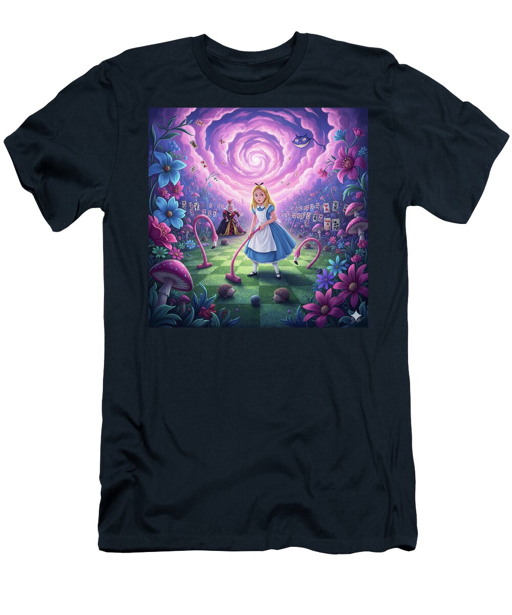 Alice in a Whimsical Garden Day Williams T-Shirt