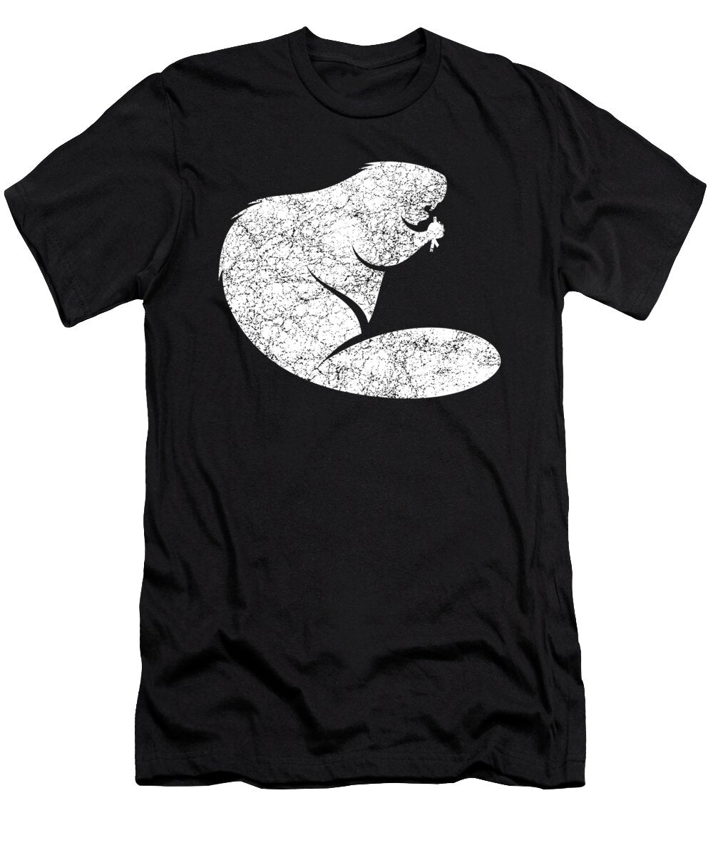 Beaver Biber Moon T-Shirt