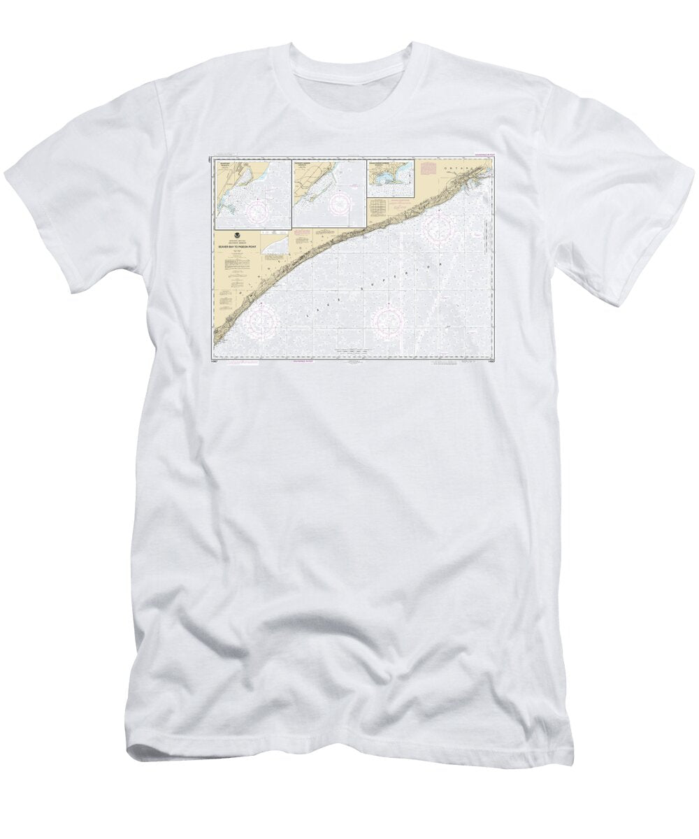 Beaver Point to Pigeon Bay Minnesota Noaa Chart 14967 Nautical Chartworks By Paul and Janice Russell T-Shirt