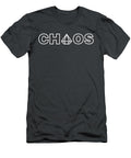 Chaos Emeralds Sonic the Hedgehog White Text Gray Saunders T-Shirt