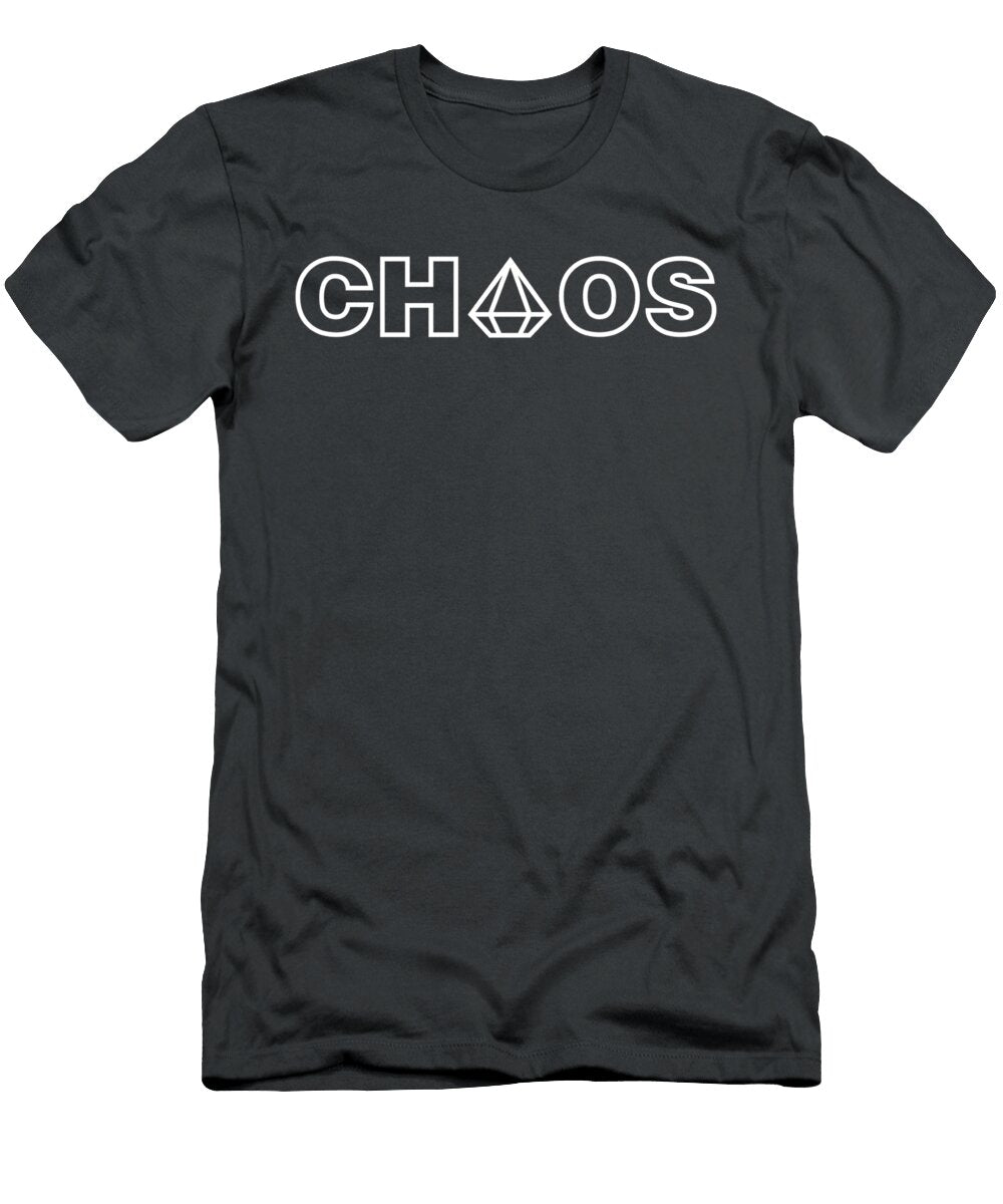 Chaos Emeralds Sonic the Hedgehog White Text Gray Saunders T-Shirt