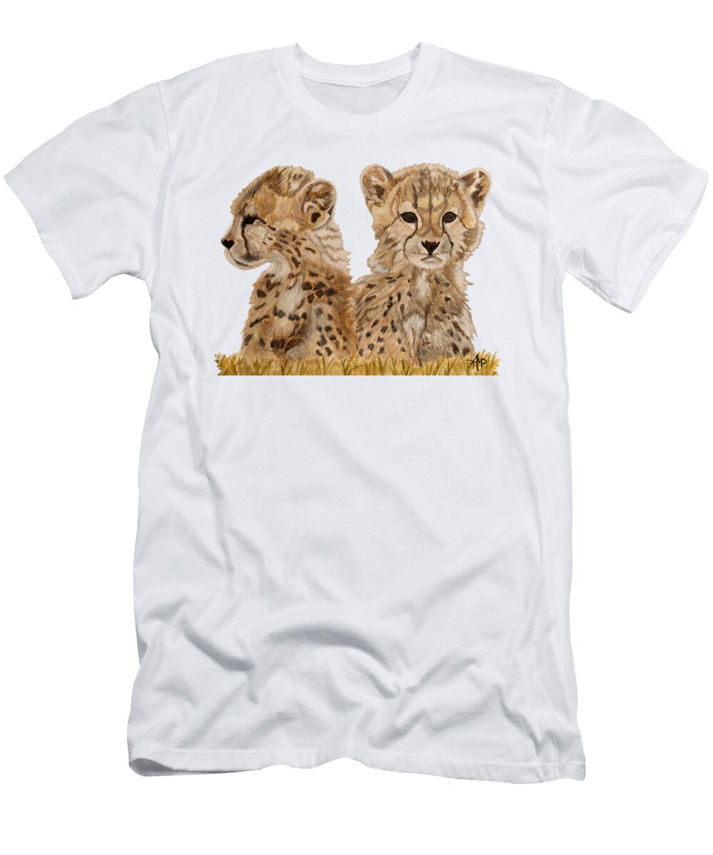 Cheetah Cubs Angeles M Pomata T-Shirt