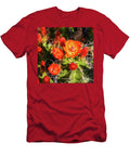 Claret Cups Cactus Flower Square Bee Creek Photography Tod and Cynthia T-Shirt