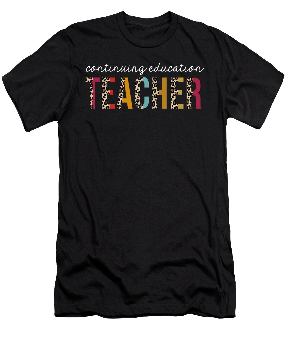 Continuing Education Teacher Leopard Print Appreciation Jensen Cena T-Shirt