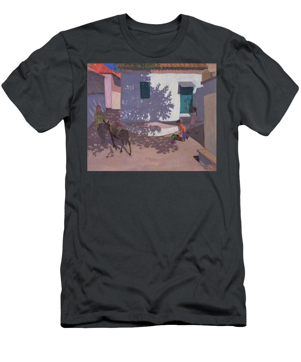 Green Door and Shadows Lesbos Andrew Macara T-Shirt