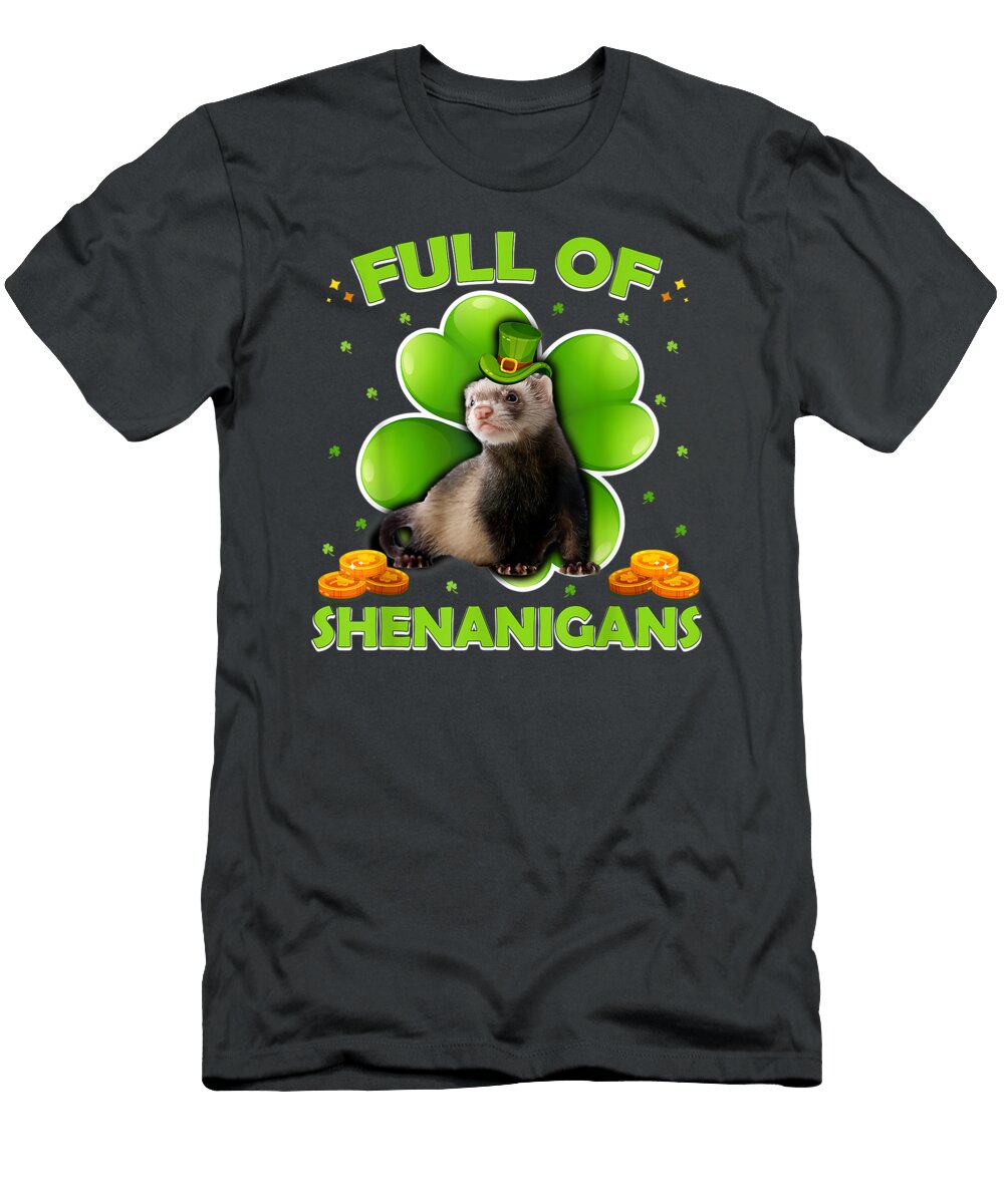 Ll of Shenanigans Ferret St Patricks Day Aibrah Fallon T-Shirt