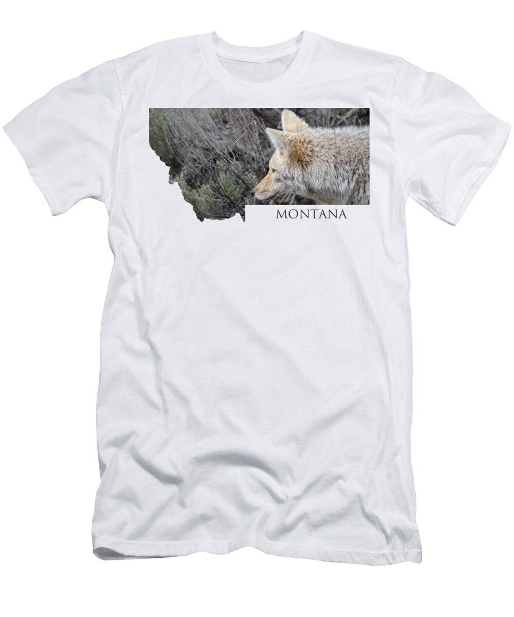 Montana Coyote Whispering Peaks Photography T-Shirt