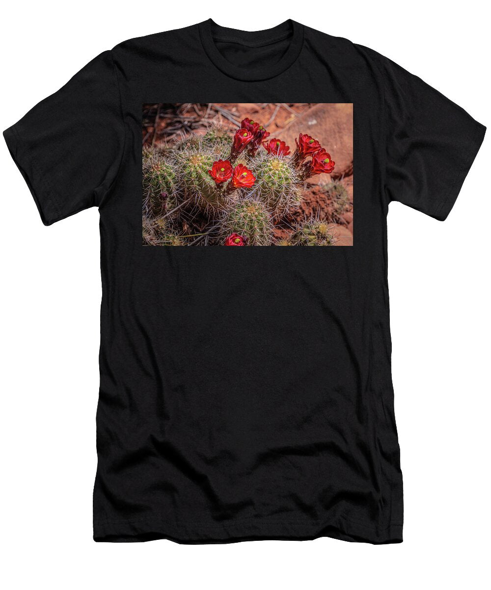Orange Hedgehog Cactus Linda Unger T-Shirt
