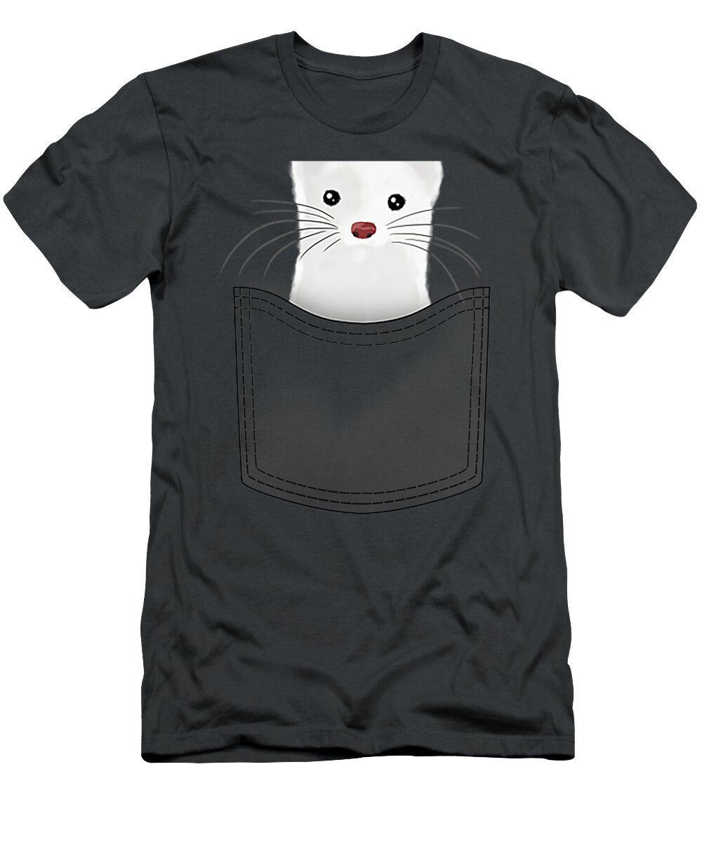 Pocket Ferret Mouse Graphic Design Meribe Aaziz T-Shirt