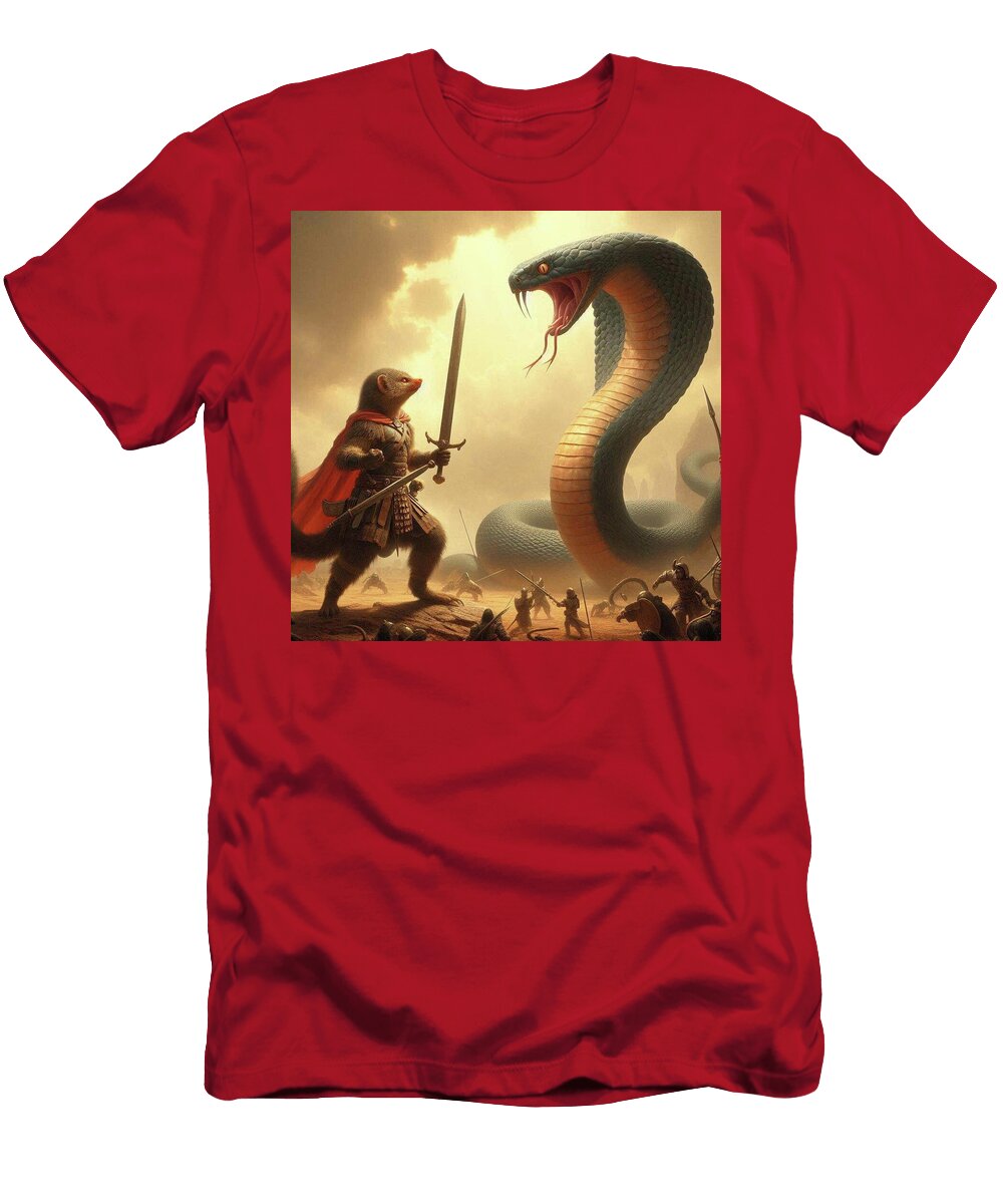 Sir Mongoose Vs the Giant Cobra Thing James Spears T-Shirt