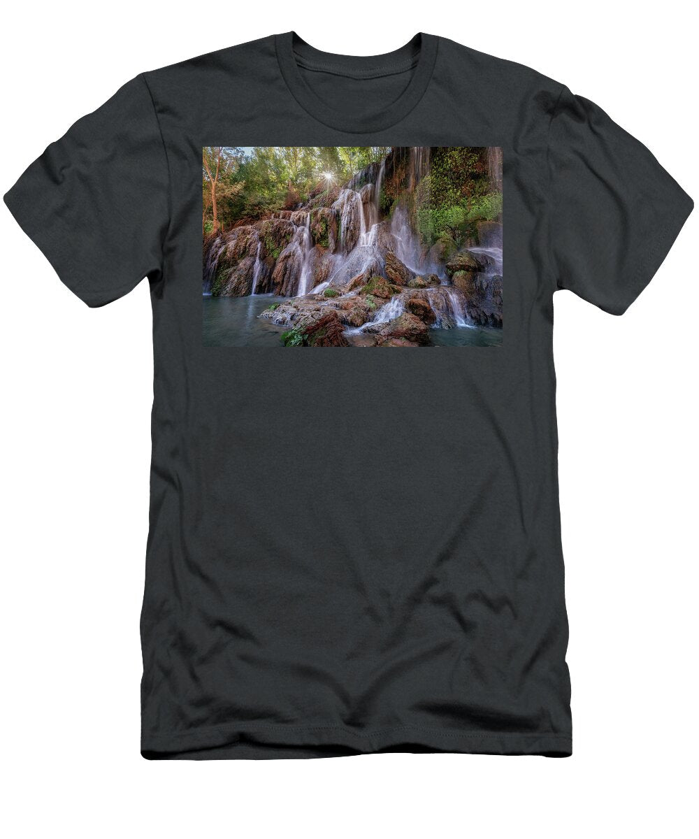 Sun At Navajo Falls Havasupai Alex Mironyuk T-Shirt
