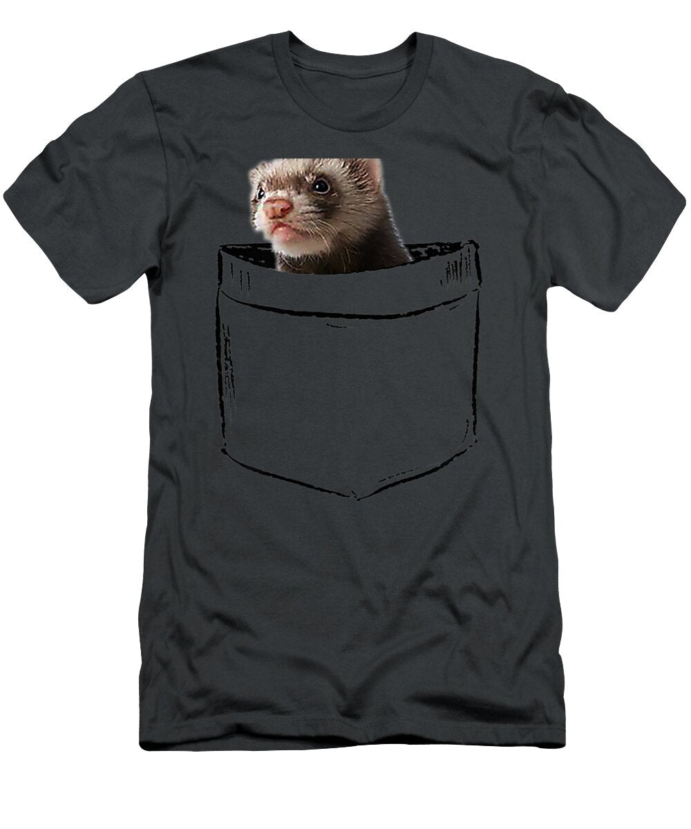T Ferret Dad Mom Boy Girl Birthday Funny Meribe Aaziz T-Shirt