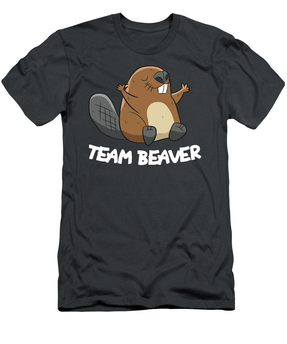 Team Beaver Funny Beaver Nancie Jia T-Shirt
