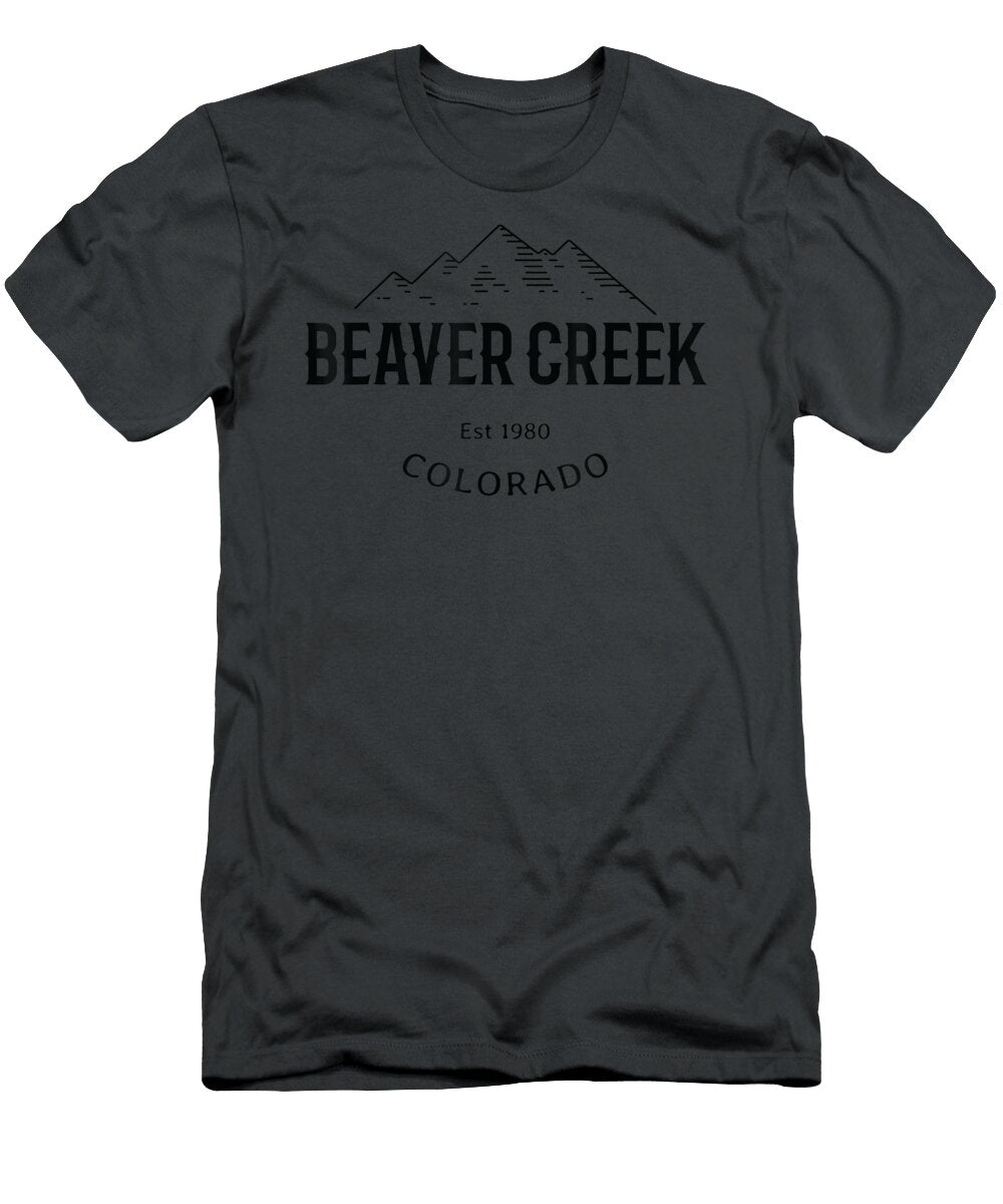 Vintage Beaver Creek Colorado Rocky Mountains Novelty Art Eisa Elivia T-Shirt
